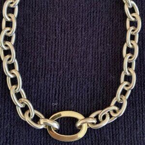 New Ralph Lauren Silver and Gold Tone 15" Chain Necklace 67g - Never Worn
